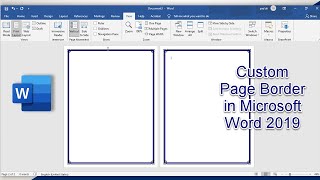 How to make a Custom Page Border in Microsoft word 2019 | page border in ms word