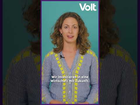 So kommt die Wirtschaft in die Grünen Zahlen | Volt-Programm #Shorts
