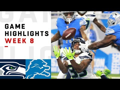 Seahawks vs. Lions Week 8 Highlights | NFL 2018
