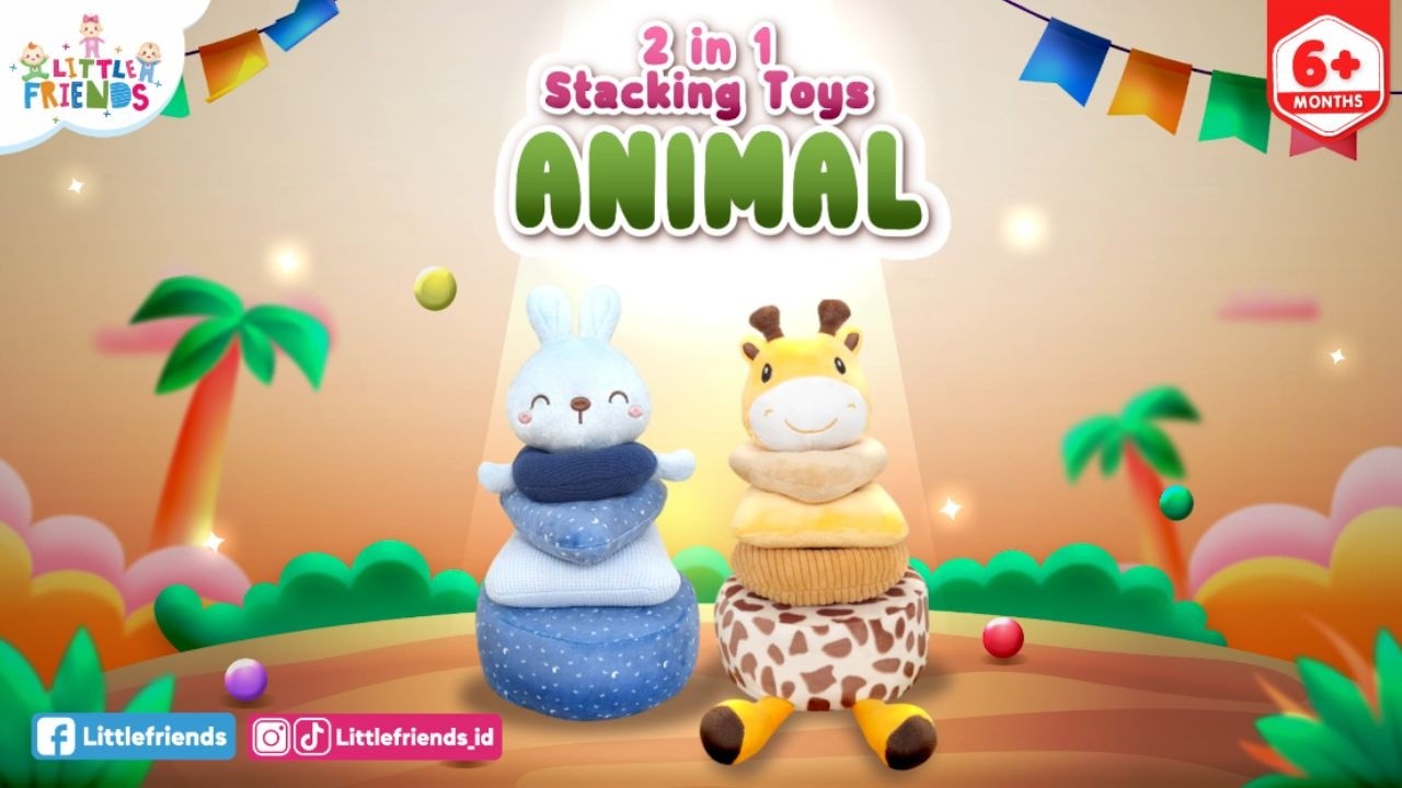 Stacking Toys Animals Series Gireffe LFS8060 Little Friends