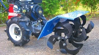 preview picture of video 'multi glebogryzarka walking tractor with tiller'