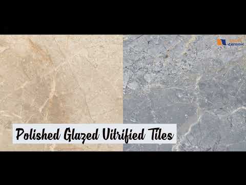 Glossy polished glazed vitrified tiles, size: 2x2 feet(600x6...