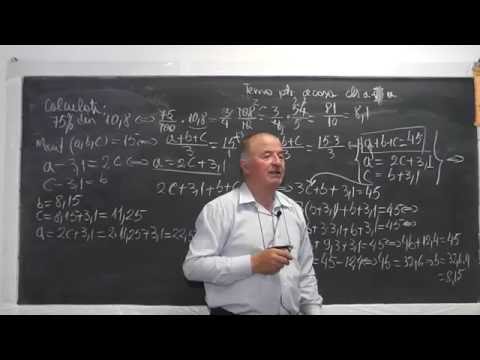 Lectia 1020 Procente Metoda comparatiei Operatii cu fractii zecimale si ordinare Tema Clasa 5