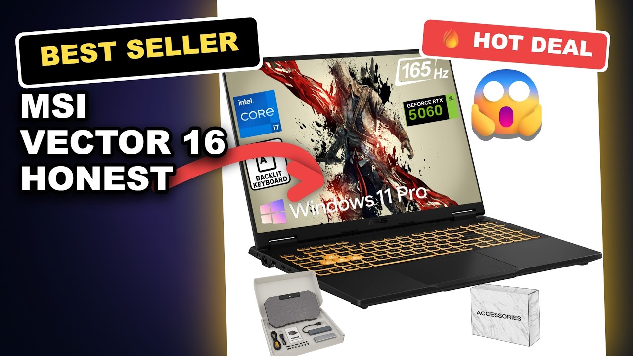 MSI Vector 16 Honest Review: Gaming Laptop with Intel Ultra 9 & RTX 5080 review video