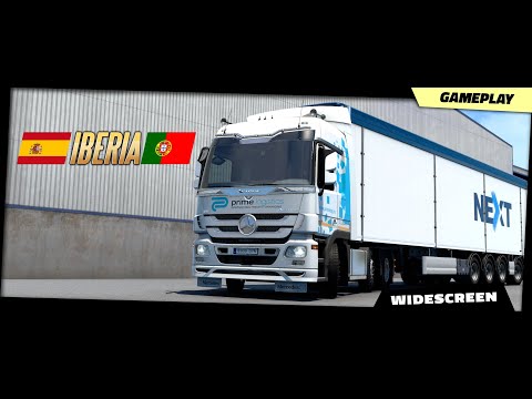 ETS2 v1.40 | DLC "Iberia" (Seville) - Mercedes Actros MP3 Euro Truck Simulator 2 gameplay 2K