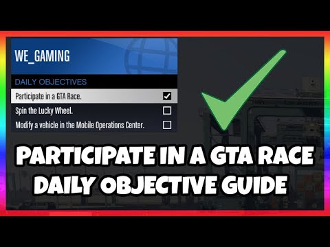 PARTICIPATE IN A GTA RACE - DAILY OBJECTIVE GUIDE - GTA 5 ONLINE