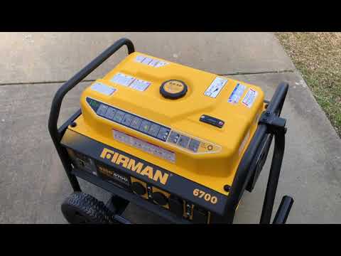 Firman 6700 Generator Unboxing