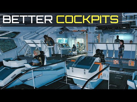 Matell's Cockpits & Bridges Crew Series | Free Mod Overview | Starfield Creation Kit PC & Xbox