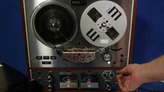 Video thumbnail for Teac A-4010s Reel to Reel recorder Demo. by HDXProd
