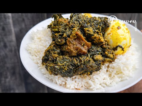 TASTY SPINACH STEW RECIPE |  EASY GHANA PALAVA SAUCE