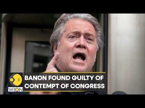 Trump's former aid Steve Banon found guilty of contempt of Congress, faces up to 2 years in jail