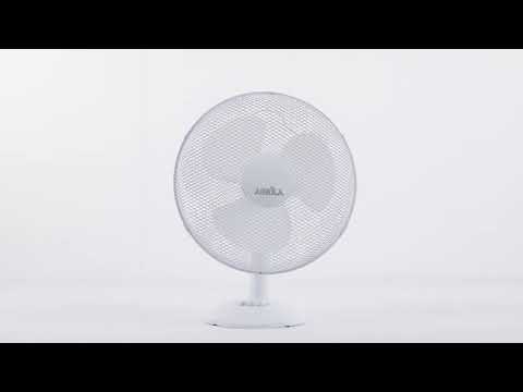 Vídeo de CAPE Ventilador de Sobremesa Blanco Oscilante Fabrilamp / Abrila