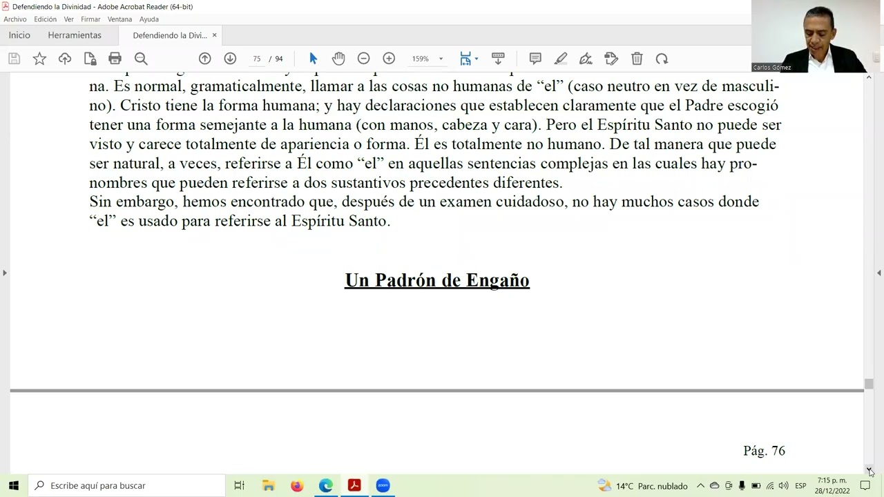 EL PELIGRO DE RECHAZAR EL ESPIRITU SANTO