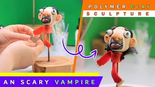 Clay Sclupture: An scary vampire , the full figure sculpturing process  by Clay Artisan Crafts