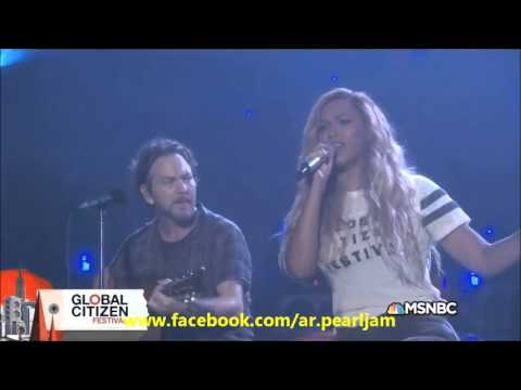 Eddie Vedder feat. Beyoncé - Redemption Song @Global Citizen Festival 2015