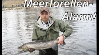preview picture of video 'Fliegenfischen Großfisch im Drill - Angeln an der Mörrum 2010'