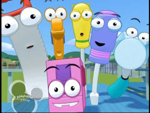 Handy Manny Playhouse Disney trailer still that hints at the show’s music-and-fix-it rhythm