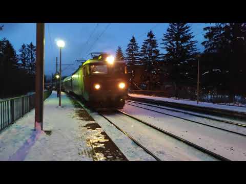 Tren R3010 Brasov - Bucuresti Nord intra in Poiana Tapului cu 40-0589-4 - 17.01.2021