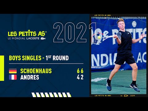 Les Petits As 2021 | Boys 1st Round | Romain Andres vs. Max Schoenhaus