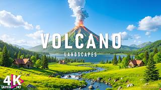 Volcano 4K | Ancient Fire, Vast Landscapes & a Calm Cinematic Piano Escape | Relaxing Music