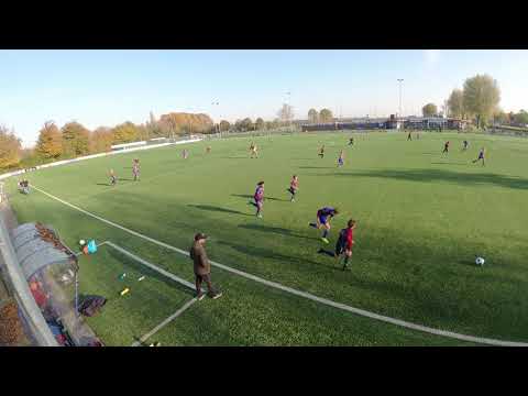 Keeper Sergio FC Abcoude  wedstrijd FC Abcoude O13 1 FC Abcoude O14 2 1e helft