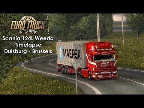 [ETS2] Scania 124L Weeda Transport, Duisburg - Brussels Timelapse