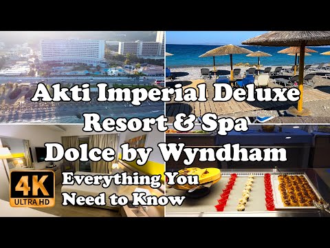 Akti Imperial Deluxe Resort & Spa Dolce by Wyndham Rhodes Greece Everything You Need to Know in 4K