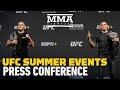 UFC Summer Press Conference Staredowns - MMA Fighting