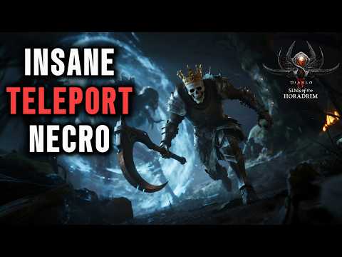 WORLD'S FASTEST NECRO [S9] Hyperspeed Teleport Necromancer Endgame Build Guide | Diablo 4 #skulm