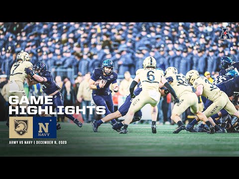 Game Highlights: Army vs Navy Football (December 9, 2023)