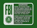 Buena Vista FBI Warning Screen Bumper 1997 Present DVD Only Full Screen Version