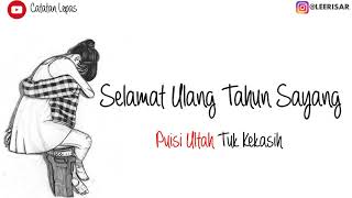 Download lagu Selamat Ulang Tahun Sayang │Puisi Ultah Untuk Kekasih mp3 Download lagu Selamat Ulang Tahun Sayang │Puisi Ultah Untuk Kekasih mp3