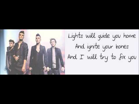 Fix You - Union J (Live Show 6) Lyrics