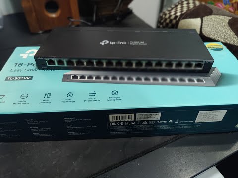 Šakotuvas TP-Link TL-SG116E, Switch - juodas video