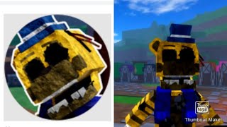 How to get Withered Fredbear badge + showcase in return to animatronica | fnaf World rpg