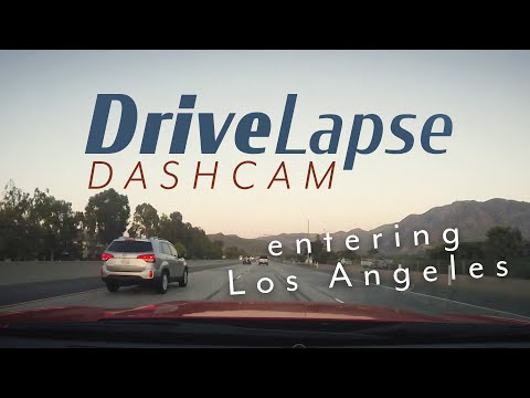 DriveLapse entering Los Angeles USA