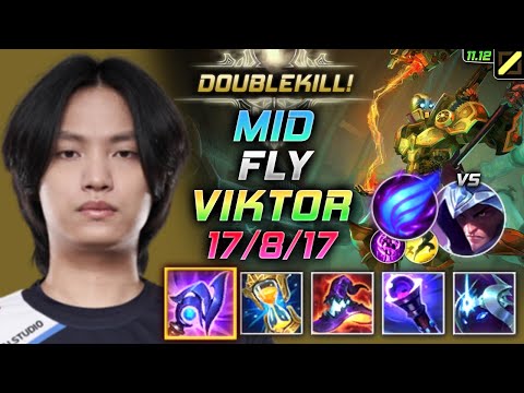 Fly Viktor MID vs Talon - 플라이 미드 빅토르 템트리 룬 루덴 난입 ビクター Виктор 机械先驱 維克特 - LOL KR 11.12