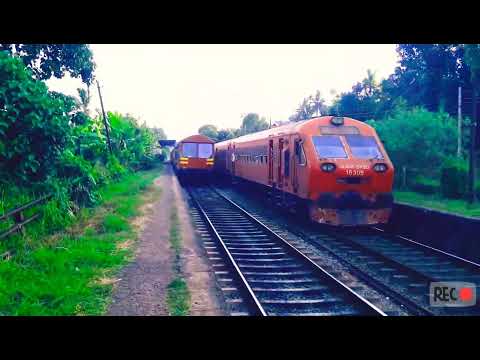 Class M6 - 791 & Class S11 - 909 Crossing at Batuwatta Station