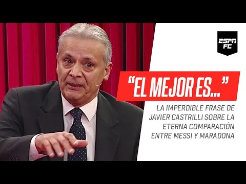 ¿A quién elige? Javier #Castrilli y la eterna comparación entre Lionel #Messi y Diego #Maradona
