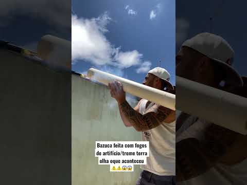 Bazuca feita com fogos de artifício olha oque aconteceu 😱😱link nos comentários 🥺🥺🥺
