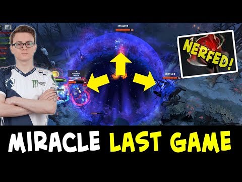 Miracle last game before 7.07d patch NERFS — perfect CHRONOS