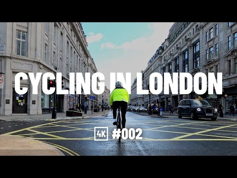 Cycling in London 4K - Oxford Street - Regent's Park - Regent's Street