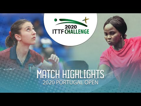 Giorgia Piccolin vs Aruna Ganiyat | 2020 ITTF Portugal Open Highlights (FS)