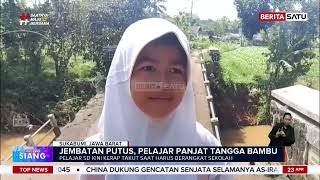 Download lagu Siswa SD di Sukabumi Seberangi Jembatan Ambruk Pakai Tangga #beritasatu mp3