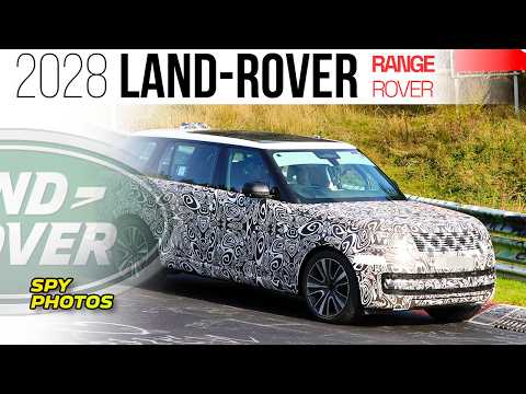 2027/2028 Range Rover facelift spy photos from the Nurburgring