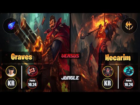 Clid GRAVES (Jungle) [Phase Rush] VS HECARIM - Grandmaster KR Patch 10.24