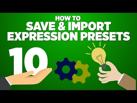Save and Import ANIMATION PRESETS in After Effects | Adobe After Effects Tutorial
