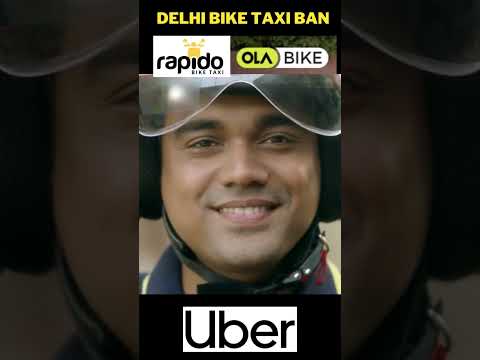 Proibição de táxi de bicicleta em Delhi #rapido #olabiketaxi #ubermoto