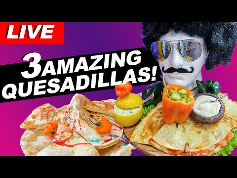 Quesadillas Recipe | How to Make Quesadillas at Home | Chicken Quesadillas Recipe- 3 Recipes