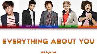 One Direction &#39;Everything About You&#39; Lyrics [Color Coded ENG_ESP]